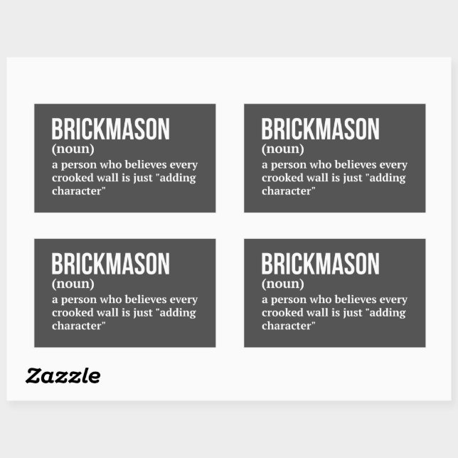 Mason Definition Sticker (Blatt)