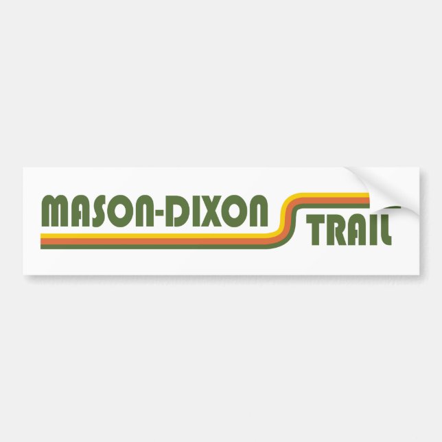 Mason-Dixon Trail Autoaufkleber (Vorne)