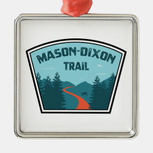 Mason-Dixon Trail Ornament Aus Metall