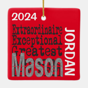 Mason Extraordinaire CUSTOM Keramikornament