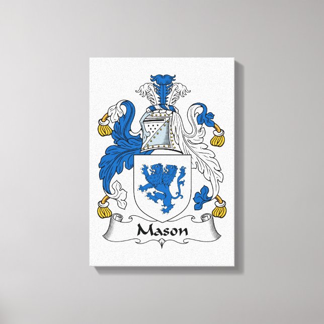 Mason Familienwappen Leinwanddruck (Vorderseite)