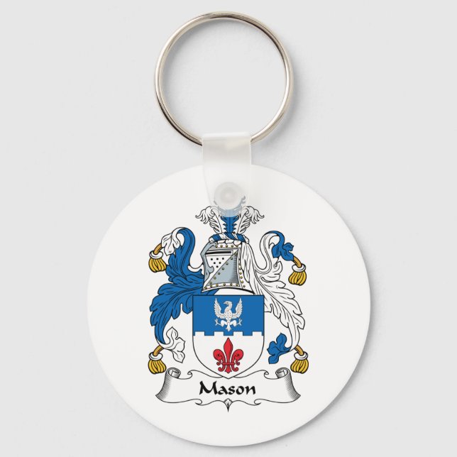 Mason Familienwappen Schlüsselanhänger (Vorderseite)