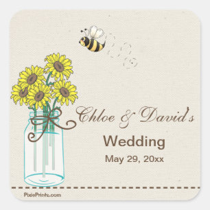 Mason Jar Arrangement Sticker