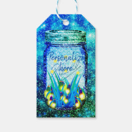 Mason-Jar-Blitzfehler glühender Feuer-Magnet Geschenkanhänger
