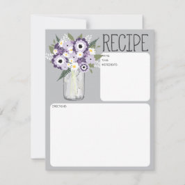 Mason Jar Blume Rezept Card