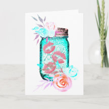 Mason jar Blume Schmetterling Kuss niedliche rosa