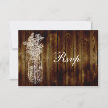 Mason Jar Briefmarke UAWG auf Dunkelholzplank