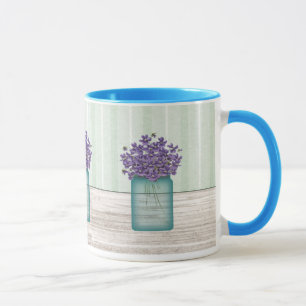 Mason Jar De Violets Mug