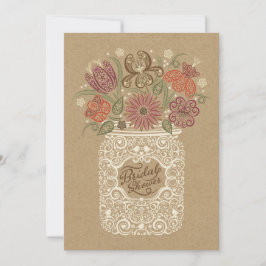 Mason Jar Fall Bridal Dusche Einladung