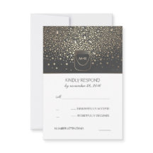 Mason Jar Fireflies Rustic Wedding RSVP