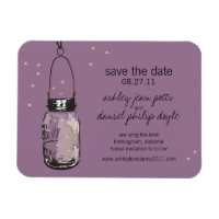 Mason Jar & Fireflies Save the Date