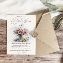 Mason Jar Floral Bouquet Brautparty