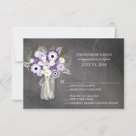 Mason Jar Floral | UAWG | RSVP Karte