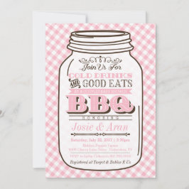 Mason Jar GRILLEN Invitation, Couples Baby Shower  Einladung