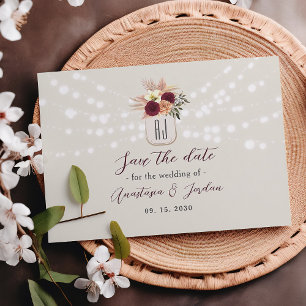Mason Jar Lichterkette Hochzeit Save The Date
