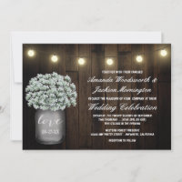 Mason Jar Lights Babys Atemberaubende Einladungen