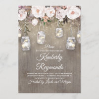 Mason Jar Lights Blumendusche Rustikale Babydusche