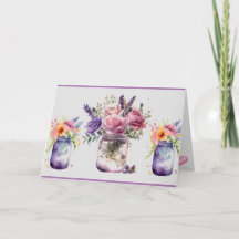 Mason Jar Melody - Carte de fête des mères personn