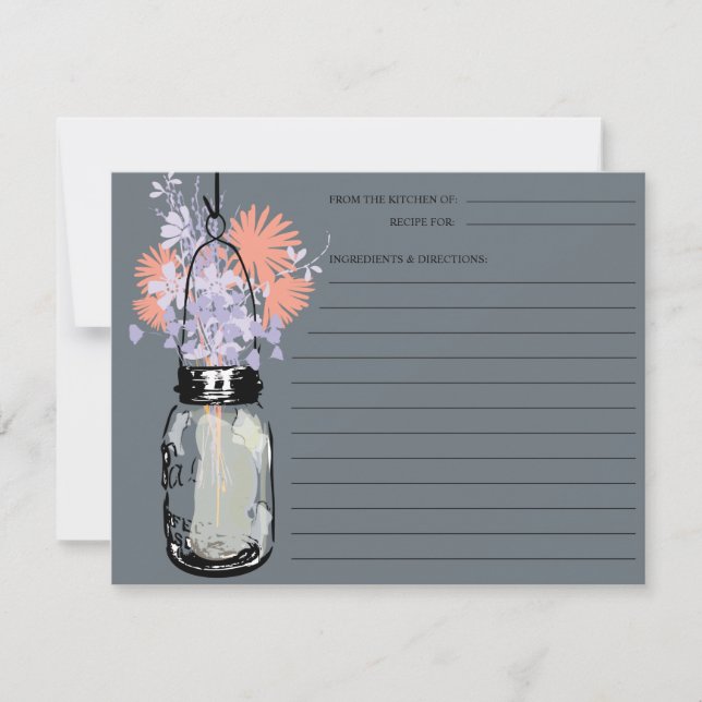 Mason Jar Recipe Card (Vorderseite)