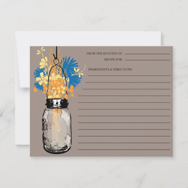 Mason Jar Recipe Card (Vorderseite)