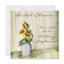 MASON JAR RUSTIKLANG MIT SONNENBLUMEN