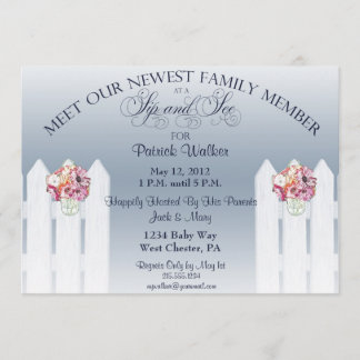 Mason Jar Sip und siehe Einladung