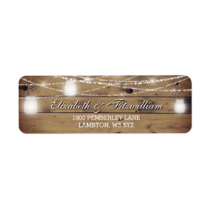 Mason Jar String Lights Rustikales Holzland