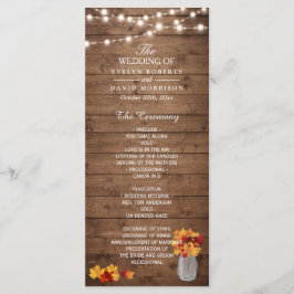 Mason Jar String Lights Wood Hochzeit im Herbst Pr Programm
