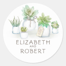 Mason Jar Succulents Rustikale Landhochzeit