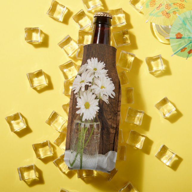 Mason Jar und White Daisies Country Barn Wedding Flaschenkühler (In Situ Sommer)