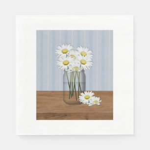 Mason Jar von Daisies Paper Napkins Serviette