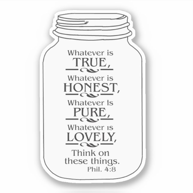 Mason jar was auch immer ist...Aufkleber Aufkleber (Vorderseite)