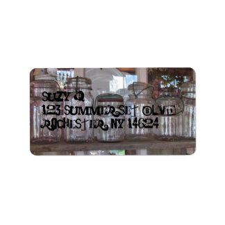 Mason Jars - Étiquette de adresse