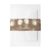 Mason Jars Firefly Lights Barn Wood Wedding