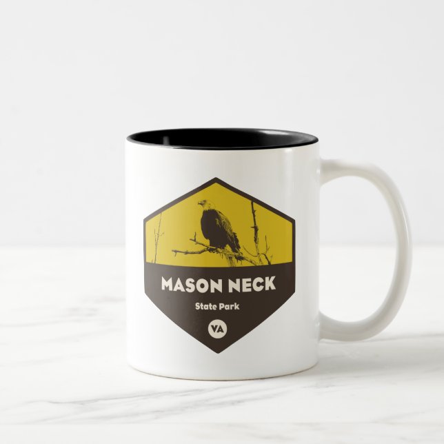 Mason Neck Staat Park Zweifarbige Tasse (Rechts)