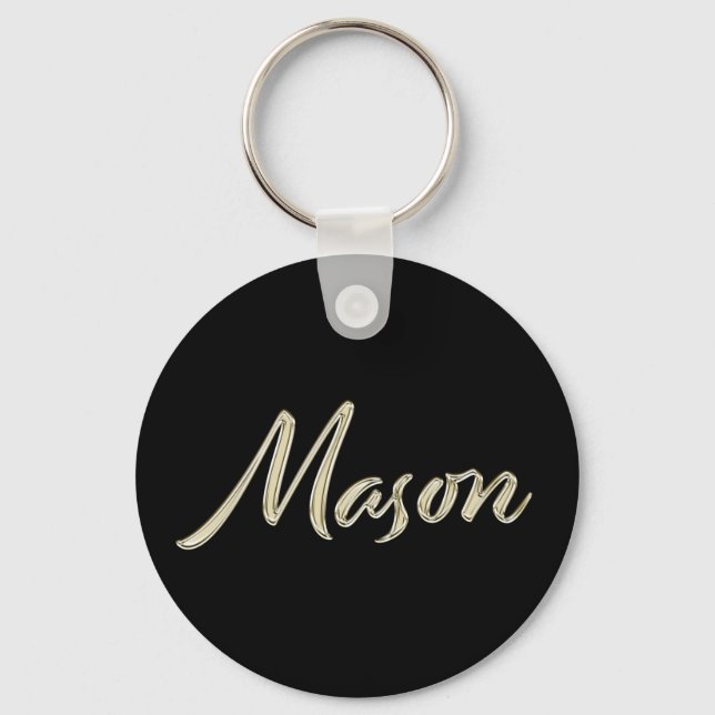 Mason Nom whitegold Button Porte-clés (Recto)