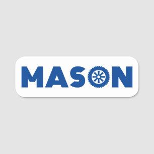Mason Petrol Head Namensschild