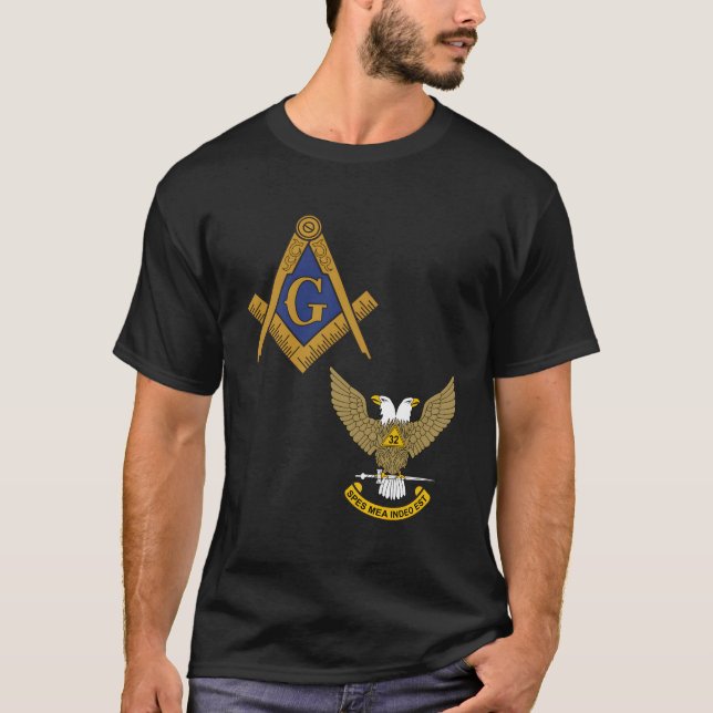 Mason Scottish Rite Long Sleeve Shirt Masonic 32Nd (Vorderseite)