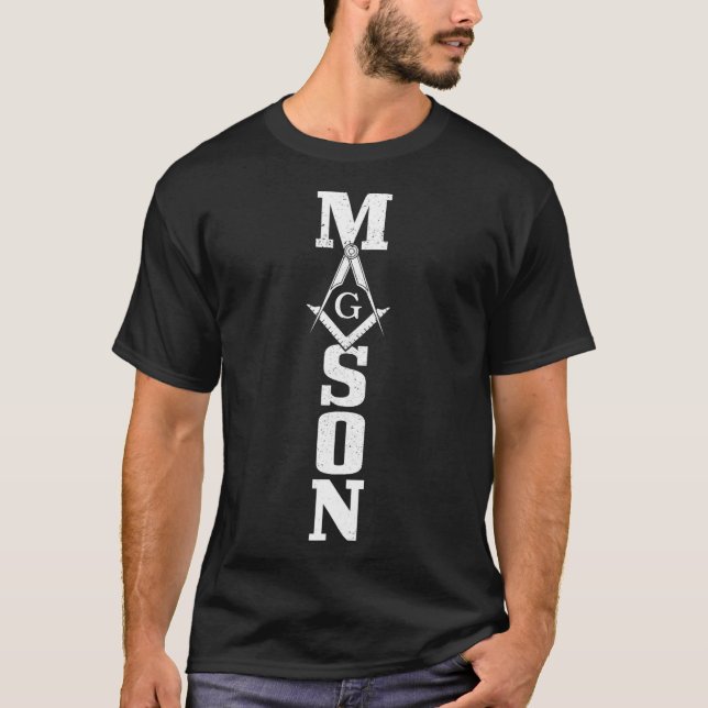 Mason Square _ Compass Masonic Symbol Freemason Sh T-Shirt (Vorderseite)