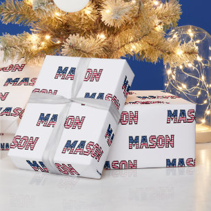 Mason Vorname Name USA US Geschenkpapier Papier