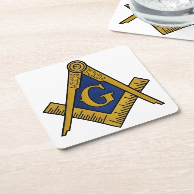 MASONEN CUSTOM SQUARE-UNTERSETZER RECHTECKIGER PAPPUNTERSETZER (angewinkelt)