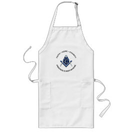 Masonic Apron Blue Lange Schürze
