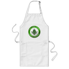 Masonic Apron - Green Lange Schürze