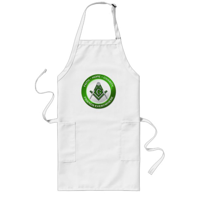 Masonic Apron - Green Lange Schürze (Vorne)