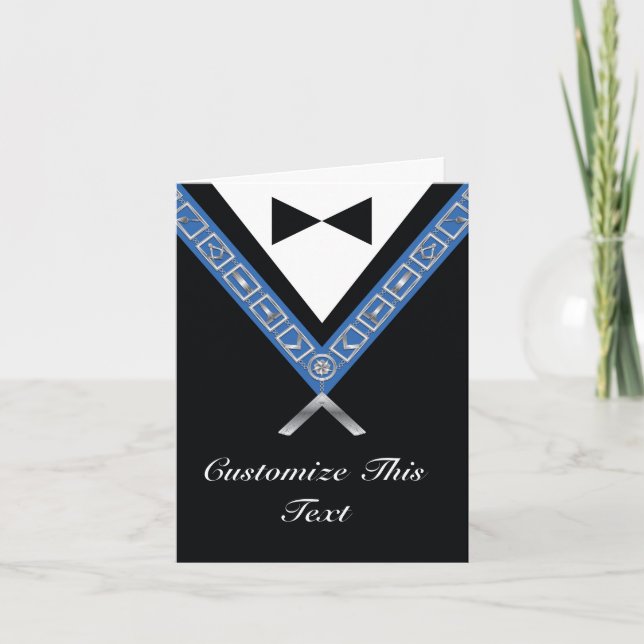 Masonic bedankt sich bei der Kartenbearbeitung | O Dankeskarte (Vorderseite)
