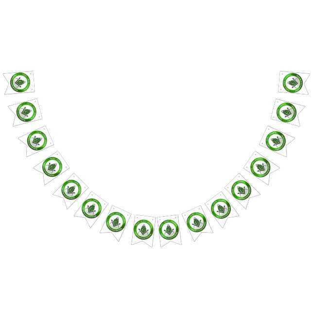 Masonic Bunting Banner Green (Alle)