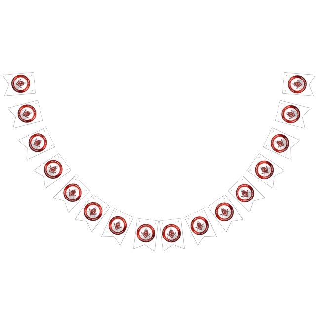 Masonic Bunting Banner Red (Alle)