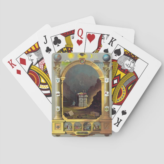 Masonic Chart Spielkarten (Rückseite)