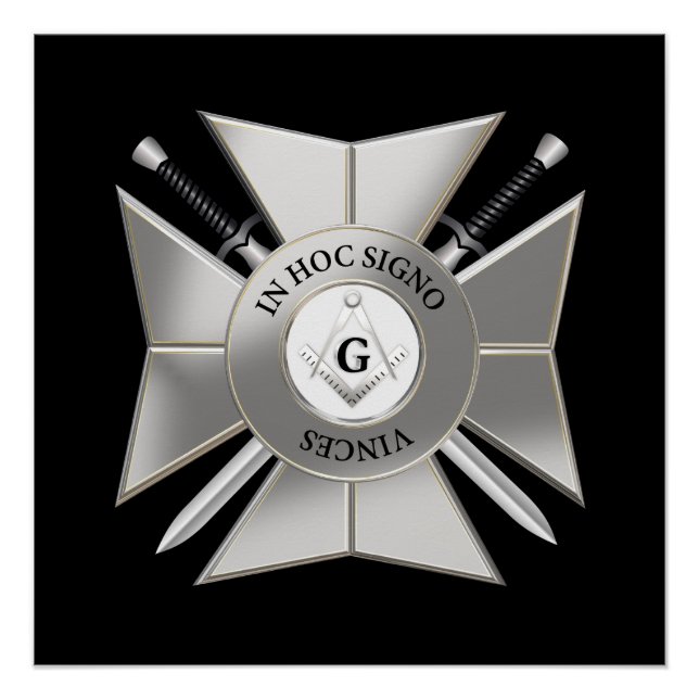 Masonic cross poster (Vorderseite)
