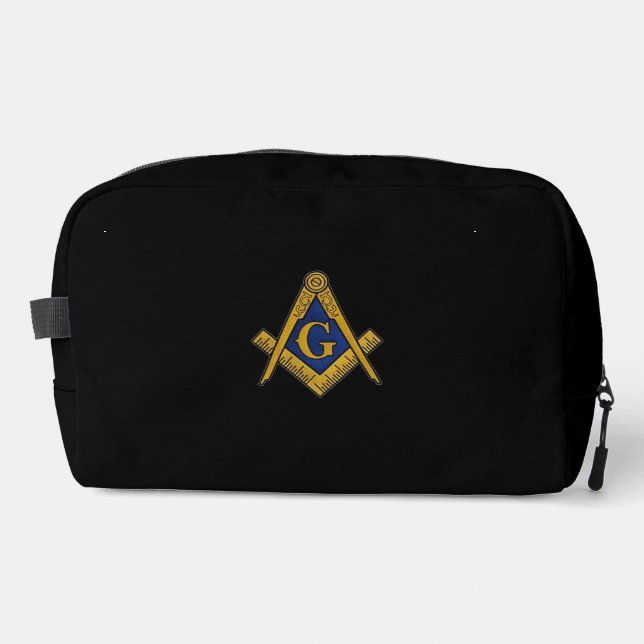 Masonic Freemasons Mauerwerk Oes Square und Compas Waschbeutel (Vorderseite)